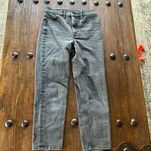 Express Women's Gray High Rise Mom Jeans